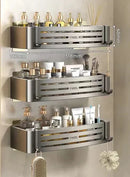 GobekUsa Corner Shelf Organizer - Bathroom & Kitchen Storage Solution
