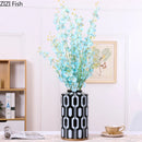 GobekUsa Geometric Stripes Ceramic Vase Home Decor Storage Tank Living Room Table