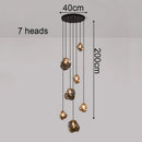 Modern Ring Pendant Chandelier in Iron, Acrylic, Glass