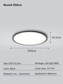 GobekUsa LED Ceiling Lamp: Modern Minimalist Rectangular Design for Living room, Bedroom, Indoor Lighting