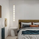 GobekUsa Art Deco LED Glass Pingpong Pendant Light in Gold Chrome Black.