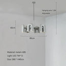 GobekUsa LED Macaron Pendant Chandelier - Modern U Shape Hanging Lamp