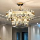 GobekUsa Crystal Chandelier for Living Room Bedroom Dining - Energy-saving Light Luxury Lamps