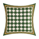 GobekUsa Green Leaves Moss Printed Velvet Cushion Cover for Home Decor