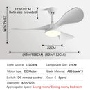 GobekUsa 52-Inch Modern LED Ceiling Fan Light with Strong Winds and Mute Operation