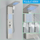 GobekUsa Black LED Shower Faucet Panel with Waterfall Rain System & Massage Spa Spout