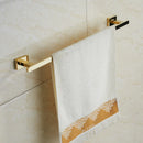 GobekUsa Gold Towel Ranger: Brass Wall Mounted Bathroom Accessory Rack