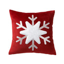 GobekUsa Christmas Jacquard Elk Snowflake Embroidered Throw Pillow Cover - Festive Home Decor
