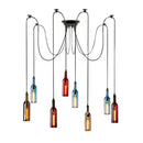 Nordic Glass Beer Bottle Pendant Light