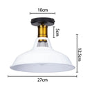 GobekUsa Industrial Flush Mount Light for Home Decor in Bedroom, Kitchen, Living Room