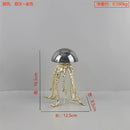 GobekUsa Crystal Jellyfish Sculpture - Marine Organism Figurine for Home Decor