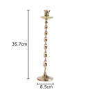 GobekUsa Golden Candlestick Holder Desk Ornament Home Aroma Container
