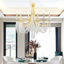 GobekUsa Crystal Chandelier: Luxury Hanging Lamp for Romantic Indoor Decor