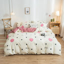 GobekUsa Cartoon Print Bedding Set - Queen/King Size Duvet Cover, Sheets, Pillowcases