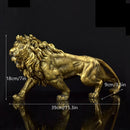 GobekUsa Golden Lion King Figurine: Modern Office & Home Decor Statue