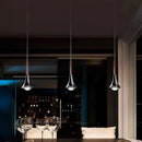 GobekUsa LED Studio Rain Staircase Chandelier: Nordic Indoor Lighting, Creative Design for Bar Island