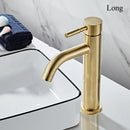 GobekUsa Gold Basin Faucet: Stainless Steel Single Handle Mixer for Bathroom and Kitchen