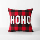 GobekUsa Christmas Plaid Cushion Cover in Red Black Check for Home Sofa Bed