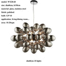 GobekUsa Elegant Grape Glass Chandelier for Luxury Home Decoration