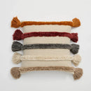 GobekUsa Knit Boho Tassels Cushion Cover Ivory Beige Orange Grey Soft Pillow Cover