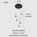 GobekUsa Elegant Horn-Shaped Chandelier for Living Room and Bedroom