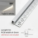 GobekUsa 1m Trimless LED Aluminum Profile for Hidden Backlighting Linear Strip Light