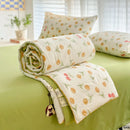 GobekUsa Cartoon Summer Blanket, Pure Cotton Soybean Fiber, Student Single Double Bed