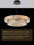 GobekUsa Crystal Chandelier Light for Luxury Living Room, Post-Modern High-End Italian Design