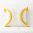 GobekUsa Bohemian Tufted Tassel Pillow Case - Geometric Nordic Style Sofa Cushion