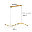 GobekUsa Crystal LED Pendant: Modern Minimalist Chandelier for Home Dining Living Room Decor