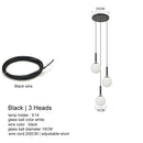 GobekUsa LED Glass Ball Chandelier: Stylish Lighting for Home, Hotel, and Indoor Spaces
