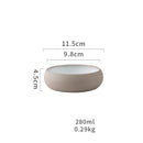 GobekUsa Japanese Ceramic Round Bowl - Restaurant Tableware and Household Snack Fruit Dessert Bowl