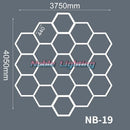 GobekUsa Hexagon LED Ceiling Light for Barbershop and Garage Hair Salon
