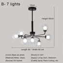 GobekUsa Glass Ball Pendant Chandelier for Living Room Bedroom Dining Room
