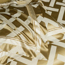 GobekUsa American Jacquard Brocade & Egyptian Cotton Embroidered Bedding Set with Pillowcase