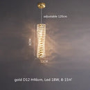 GobekUsa Dimmable Crystal Chandelier Pendant Light for Modern Luxury Living Room.