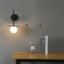 GobekUsa Iron Glass LED Wall Light: Customizable Decorative Black Lamp for Home Indoor