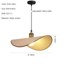 GobekUsa Hat Pendant Light: Retro Minimalist E27 LED Hanging Lamp for Dining Room