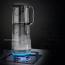 GobekUsa Gray Glass Water Pitcher with Handle Large-capacity Tea Pot Juice Jug