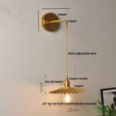 GobekUsa Clear Glass LED Wall Light with Pull Chain Switch for Modern Decor
