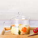 GobekUsa Glass Salad Bowl with Lid, Large Capacity, Creative Design