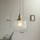 GobekUsa Green Glass LED Hanging Light Fixture Copper Socket Modern Pendant Lamp