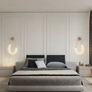 GobekUsa Black Gold LED Her Necklace Wall Lamp Sconce for Bedroom & Corridor