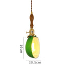 GobekUsa Green Glass LED Pendant Light for Home, Restaurant, Bar, and Loft Style Decor.