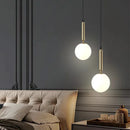 GobekUsa Glass Ball Pendant Chandeliers for Dining Room Bedroom Lighting