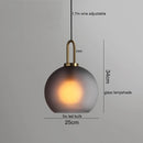 GobekUsa Glass Ball LED Pendant Light - Modern Hanging Lights for Home, Restaurant, Cafe