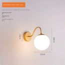 GobekUsa Glass Ballight LED Wall Lamp for Living Room Bedroom Home Decor