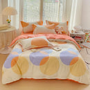 GobekUsa Brushed Cotton Printed Duvet Cover Set - Single/Double Bed Bedclothes