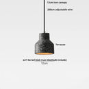 GobekUsa Black Terrazzo LED Pendant Lamp for Dining Living Room Staircase