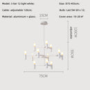 GobekUsa Crown Major Chandelier: Modern Luxury LED Light for Kitchen, Hotel, Living Room